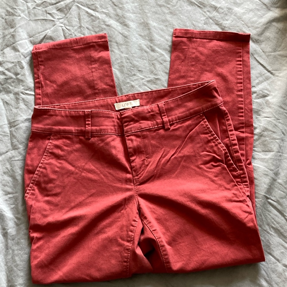 Loft rust color capri pants
